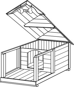 Schemat podnoszonego dachu w budzie z tarasem