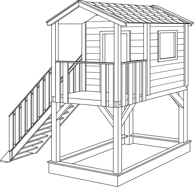 Schemat domku 120 x 170cm