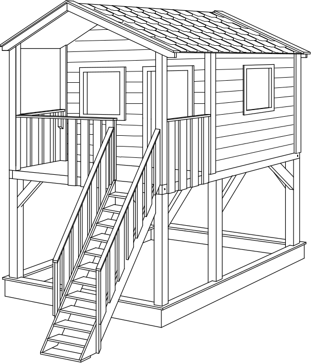 Schemat domku 200 x 240cm