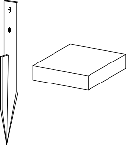 Schemat mocowania do podłoża